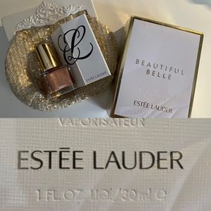 Estée Lauder Beautiful belle perfume 30mL and mini bronze nail polish